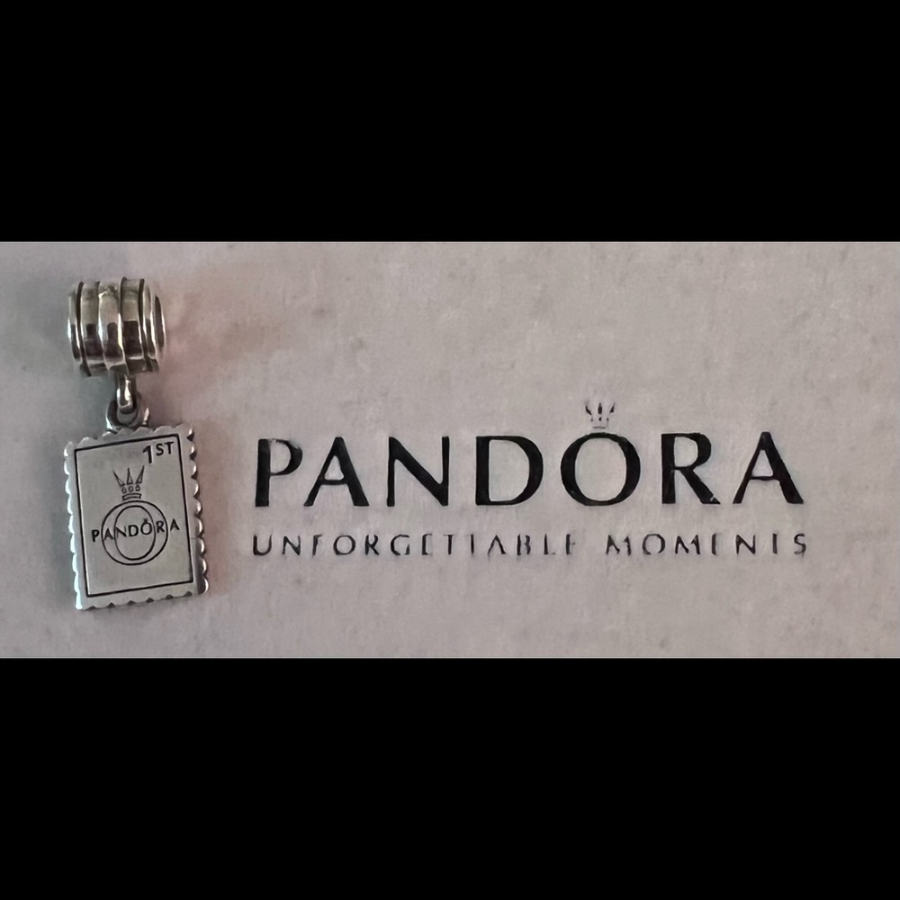 Pandora stamp travel charm